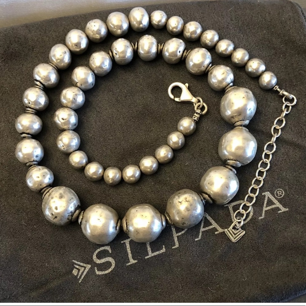 Silpada N1953 Atmospheric Sterling Silver Beaded Necklace - Picture 7 of 9
